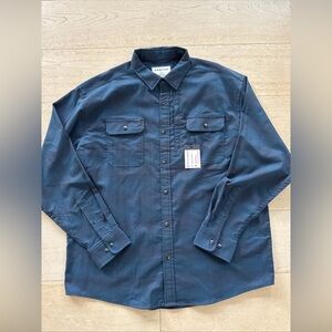 NWT Poncho Blie Goose Magnetic Pocket Flannel Shirt - Size XL Regular Fit